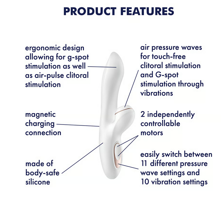 Satisfyer Pro+ Thỏ G-spot Mút Rung Cực Khoái