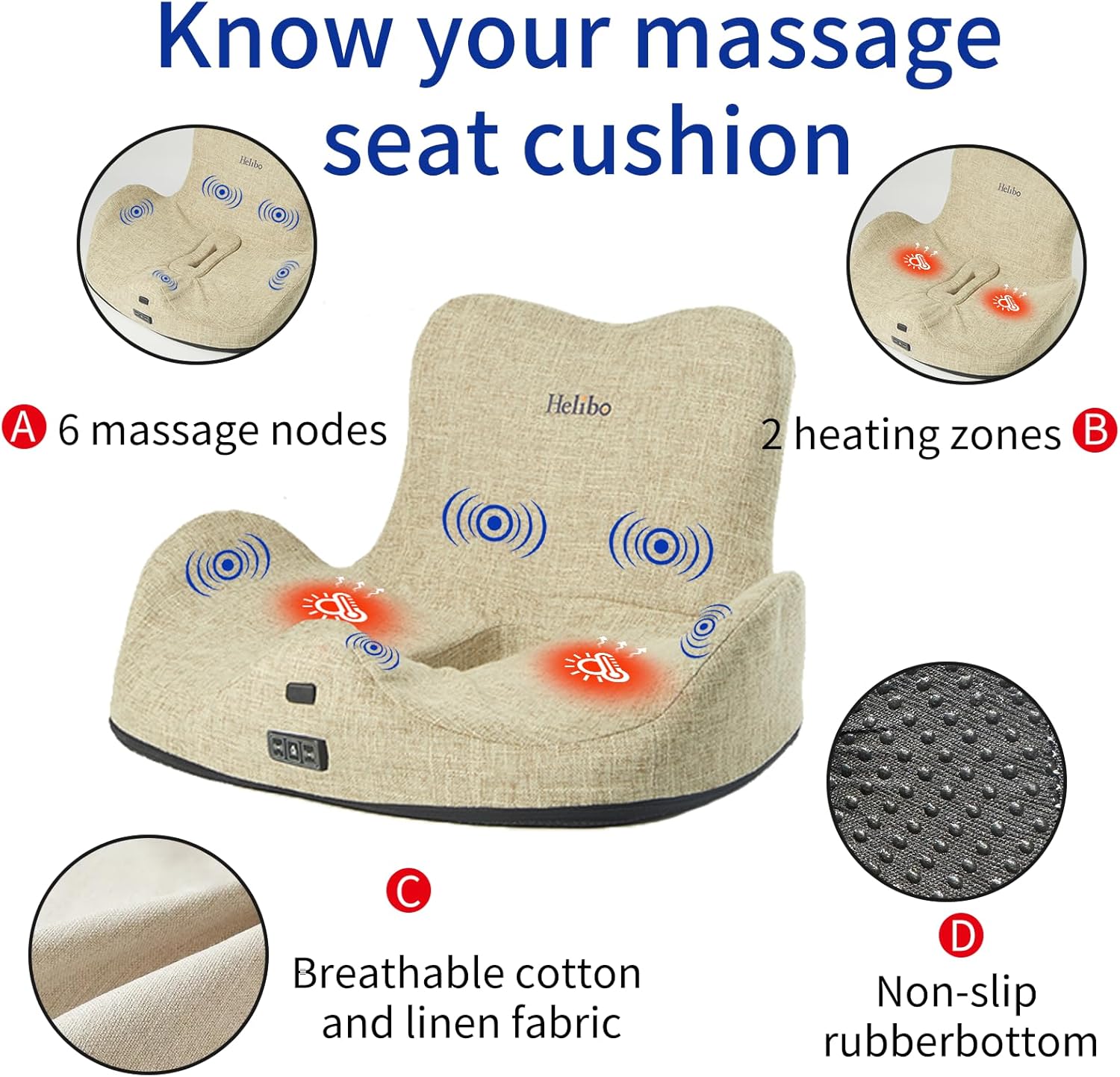 Helibo Sofa Booster Tự Động Massage Telescopic Nâng Tầm
