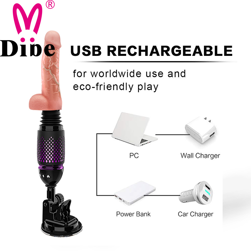DIBE-1910 Máy Tự Động Nữ 7 Rung Khoái Lạc Điên