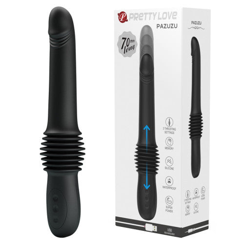 Pretty Love Pazuzu Máy Đẩy Rung Đen G-Spot Di Động