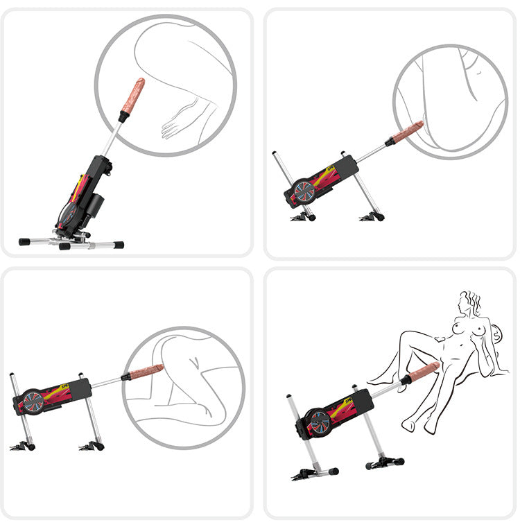 Máy Sex Tự Động Remote Co Giãn Mạnh An Toàn