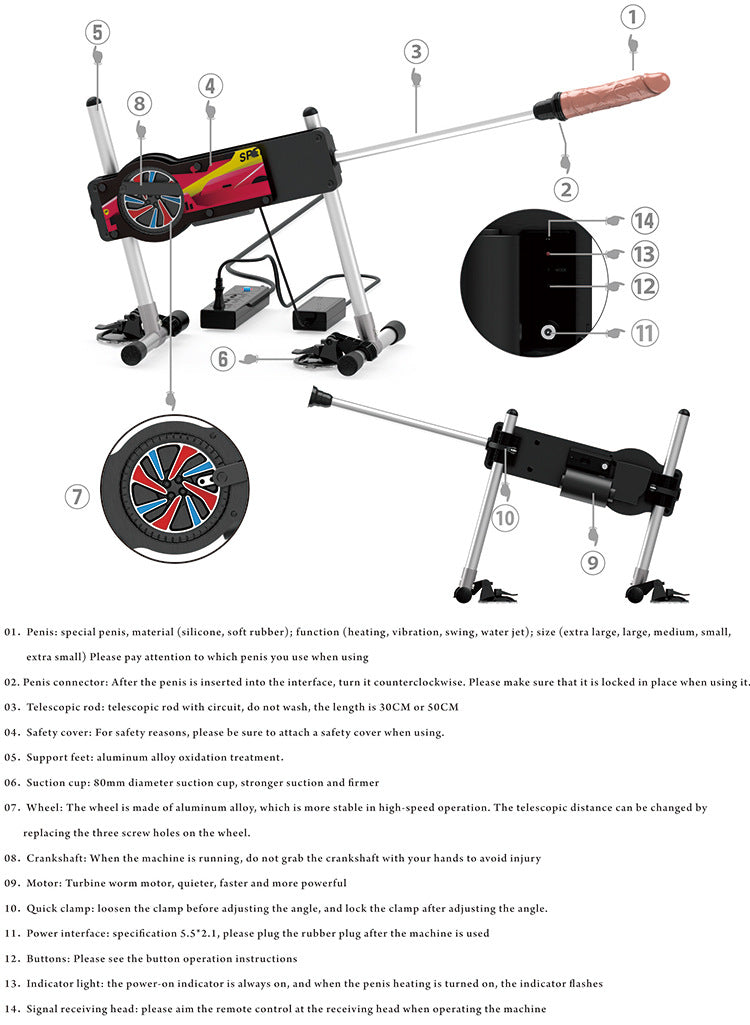 Máy Sex Tự Động Remote Co Giãn Mạnh An Toàn