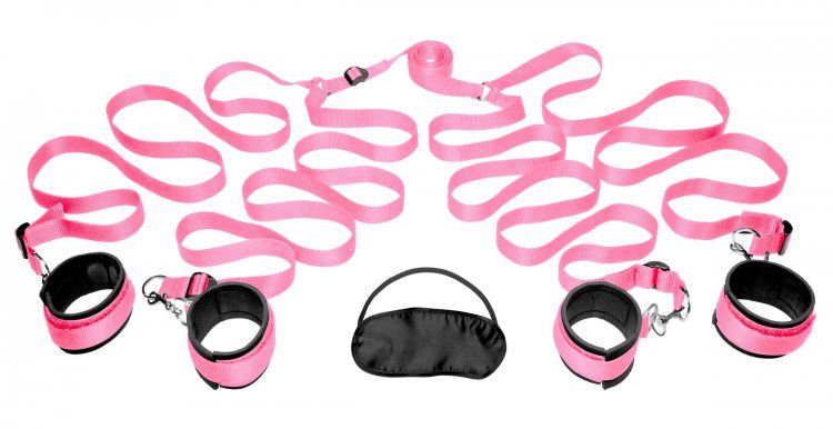Frisky Bedroom Bondage Kit Hồng Mỹ Siêu Gợi Cảm