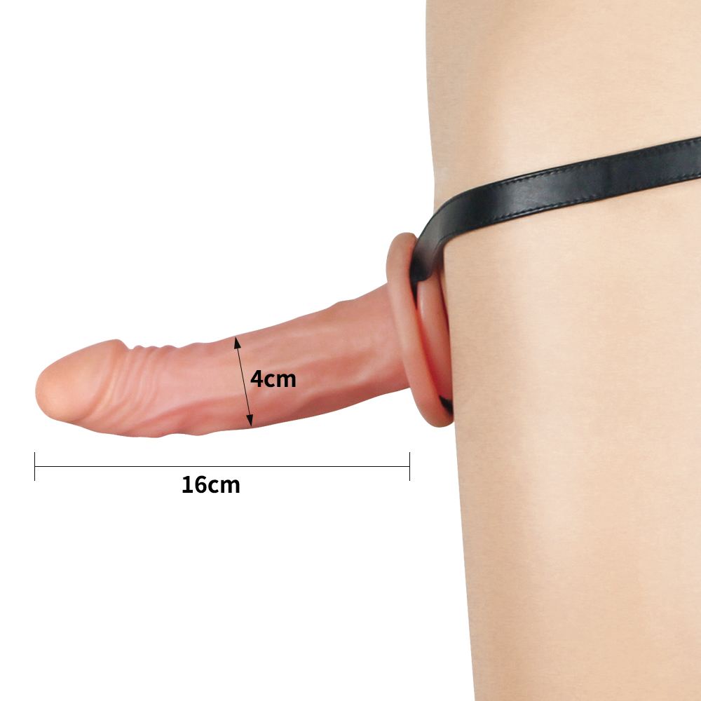 Lovetoy Strap-on Hollow Đeo 4cm Da Thịt Siêu Thật
