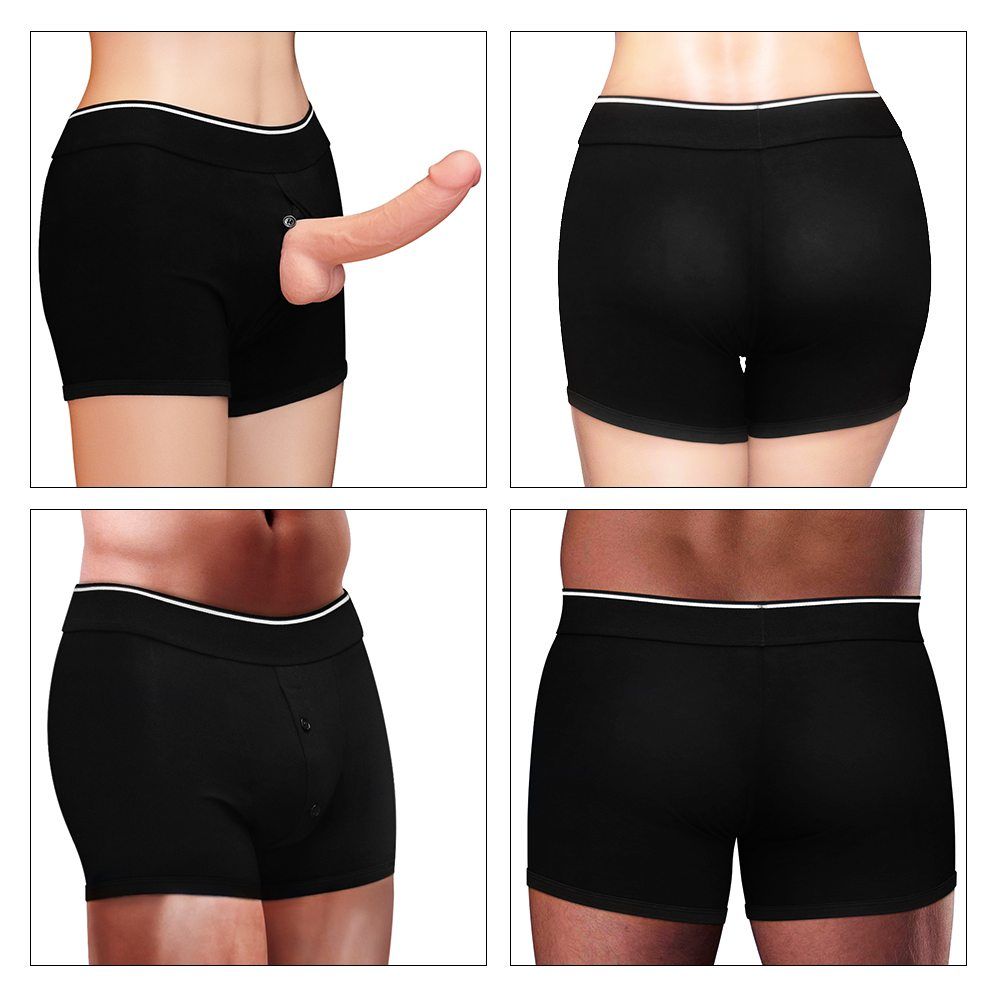 Short Lovetoy Đen Siêu Thịt M Bền Bỉ Quyến Rũ