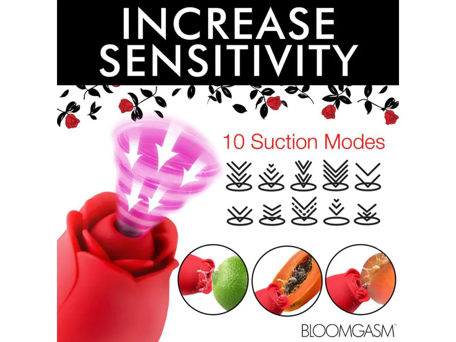 Blooming Bunny Rabbit Rung Hút Đẩy Silicone