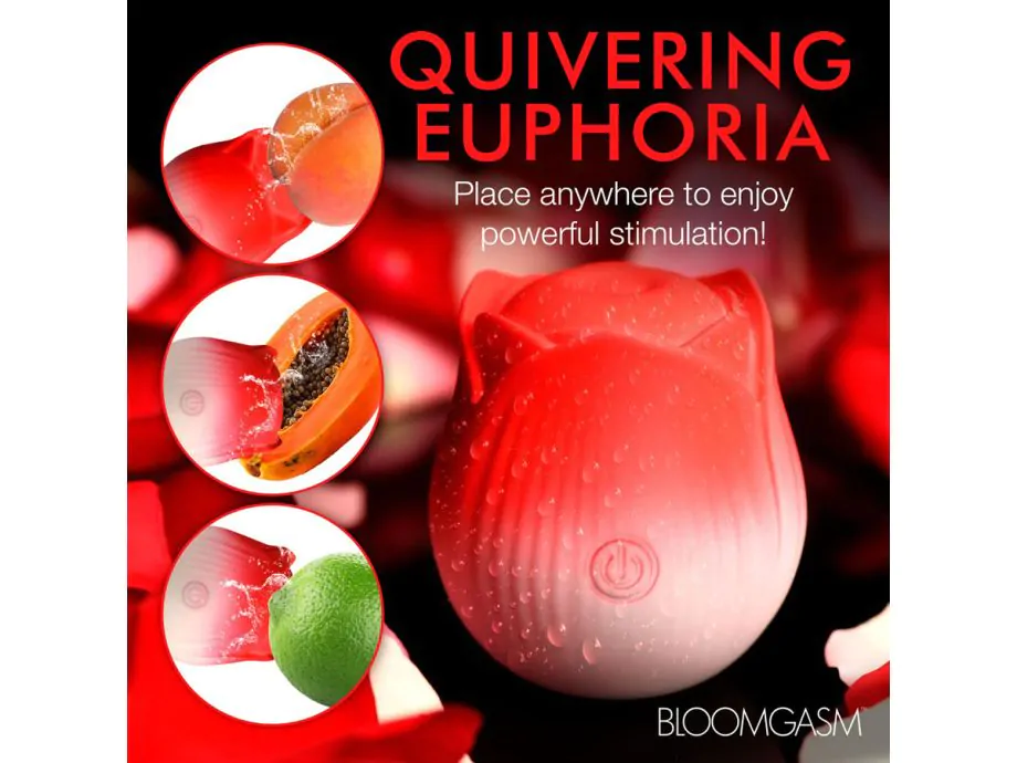 Bloorgasm Pulsing Petals Rose Clit Red Rung Throbbing
