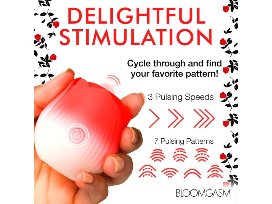 Bloorgasm Pulsing Petals Rose Clit Red Rung Throbbing