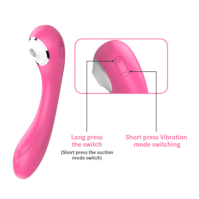 Vibrator Pink Hút G-Spot 20 Chế Độ Mạnh