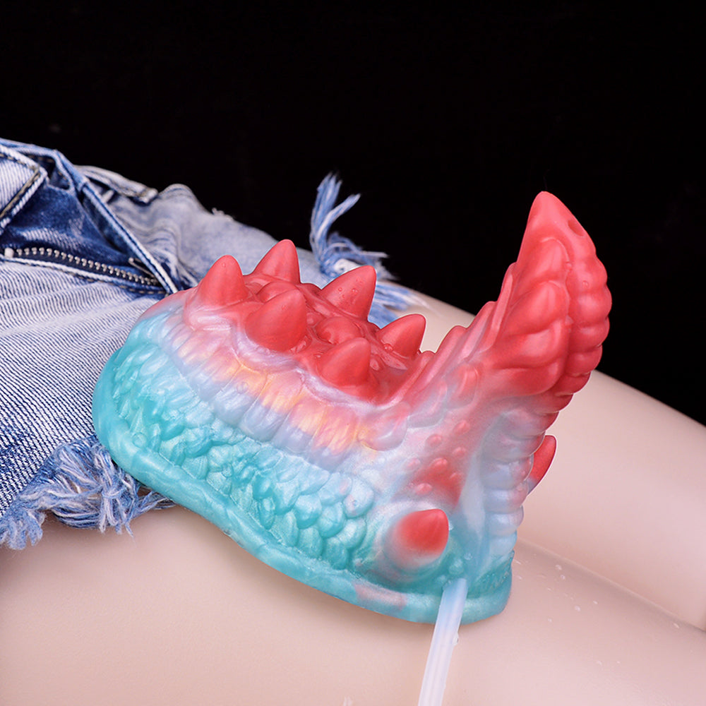 Dragon Dildo Răng Cưa Rung Mạnh Fantasy Đa Năng Thú Vị
