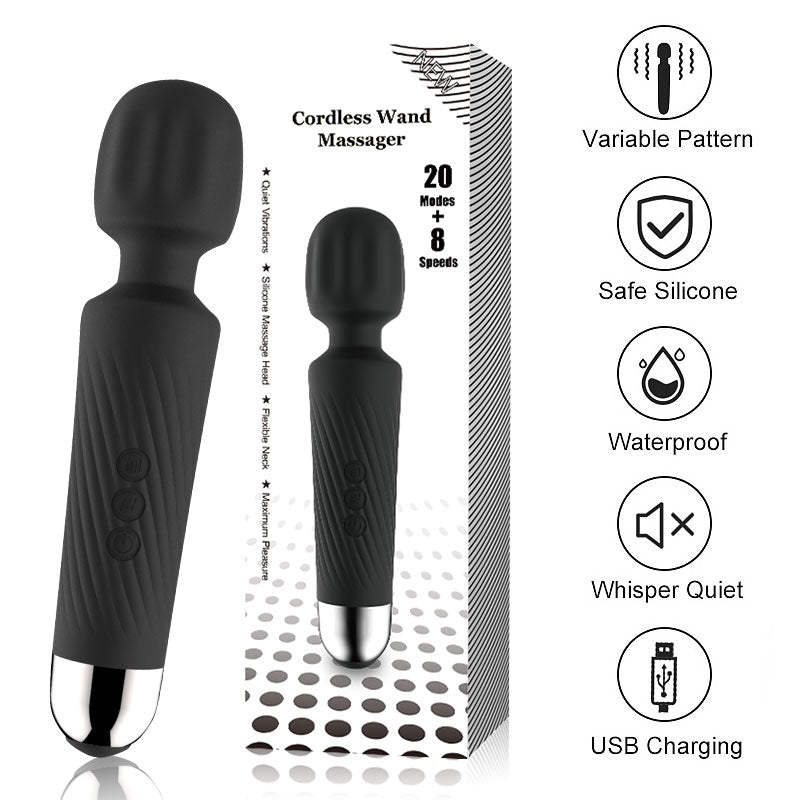 Wand Mini Silicone 20 Chế Độ Siêu Êm