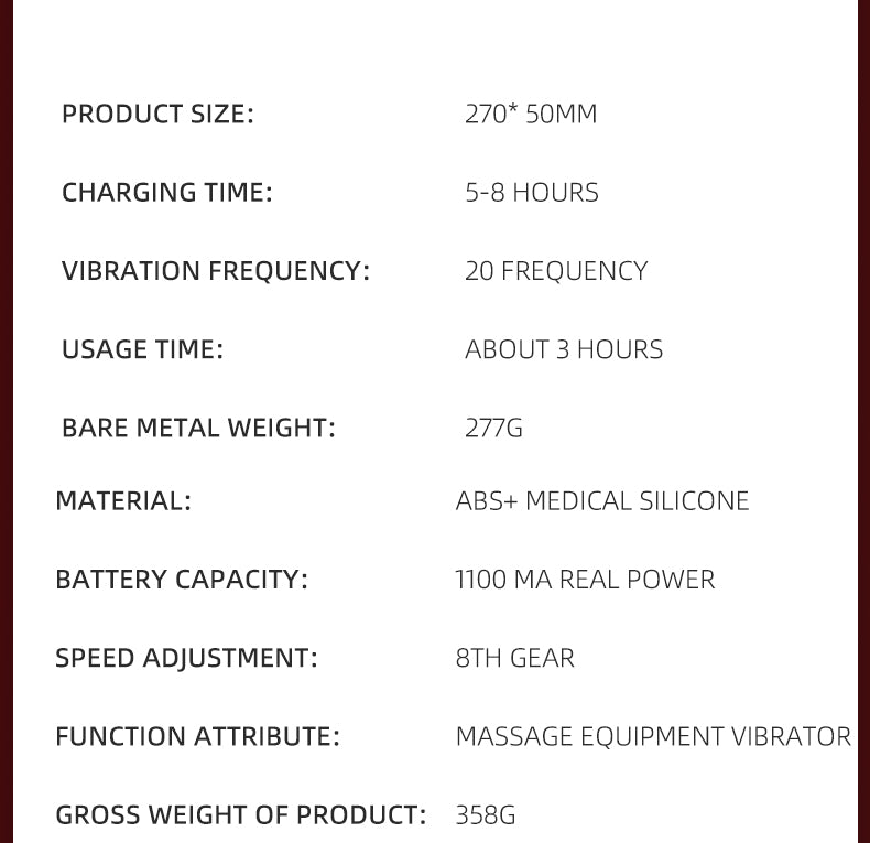 Massager Soft Wand 20 Mode Xoay Rung Siêu Mềm Massager Soft Wand 20 Mode Xoay Rung Siêu Mềm