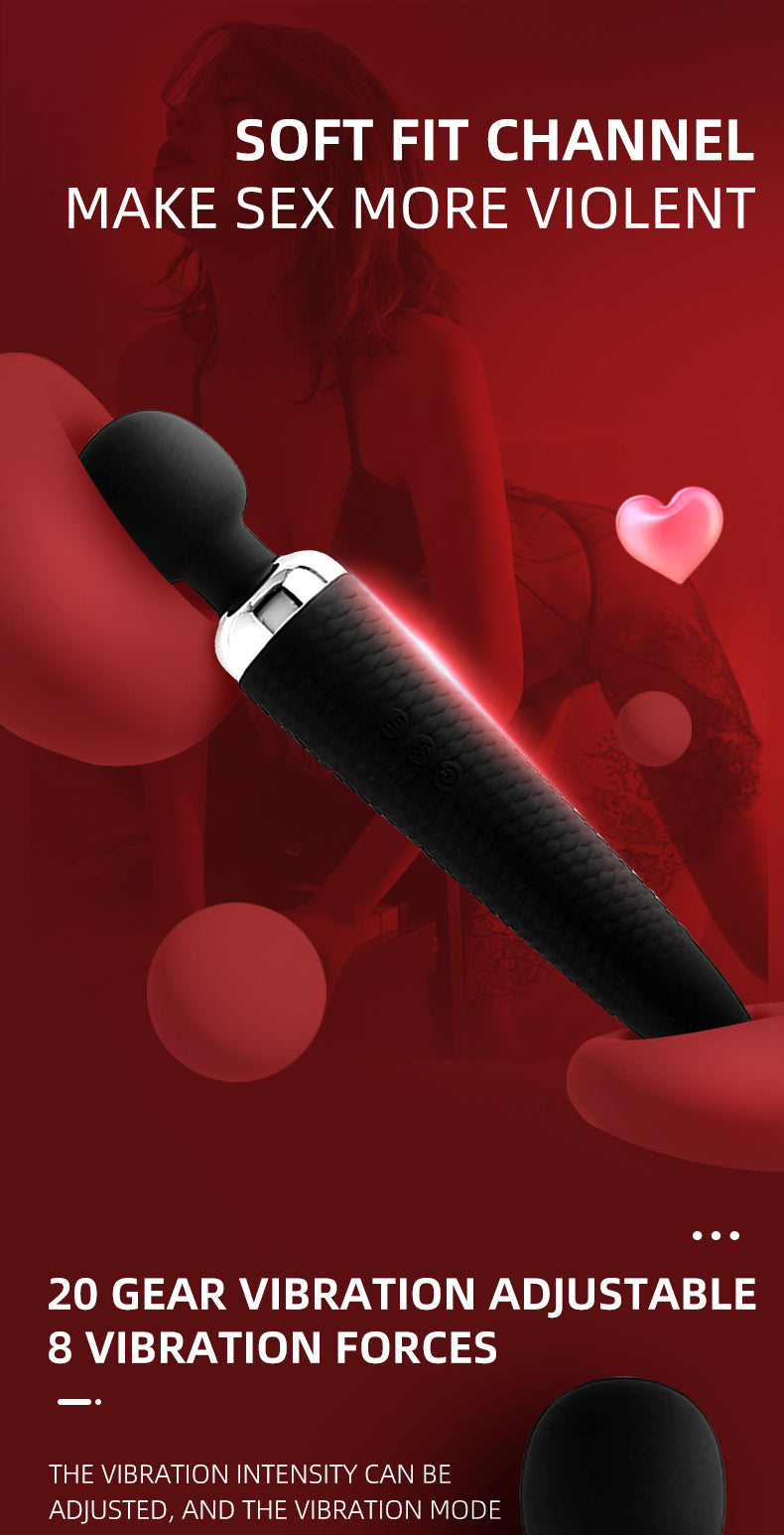 Massager Soft Wand 20 Mode Xoay Rung Siêu Mềm Massager Soft Wand 20 Mode Xoay Rung Siêu Mềm