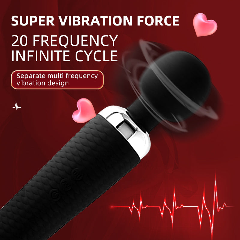 Massager Soft Wand 20 Mode Xoay Rung Siêu Mềm