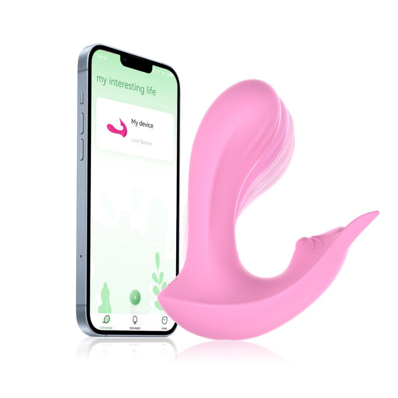 Vibrator Cặp Pink Remote Gáy Đôi Khoái Lạc Kép