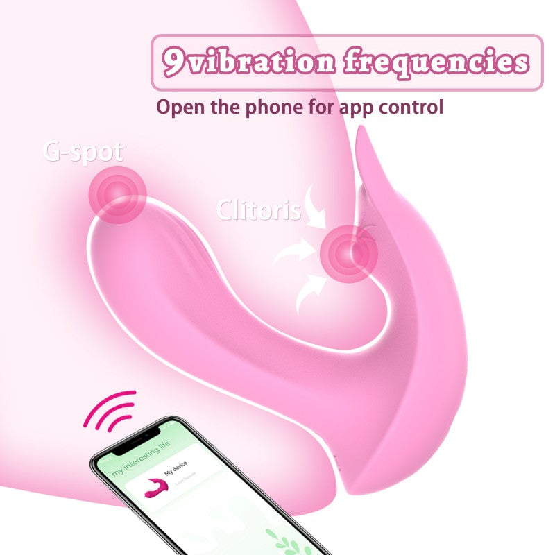 Vibrator Cặp Pink Remote Gáy Đôi Khoái Lạc Kép