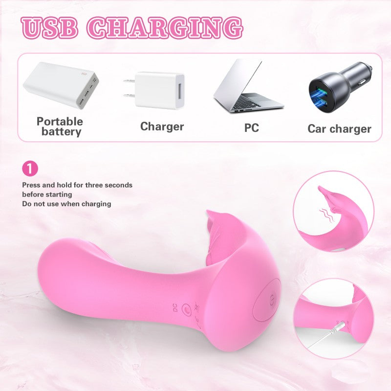 Vibrator Cặp Pink Remote Gáy Đôi Khoái Lạc Kép