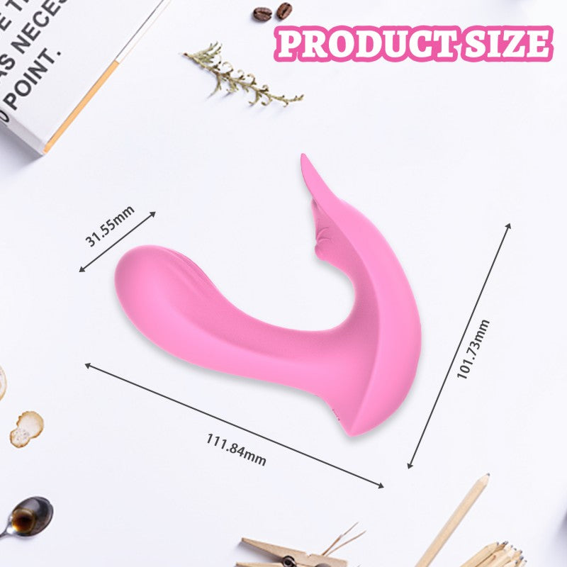 Vibrator Cặp Pink Remote Gáy Đôi Khoái Lạc Kép