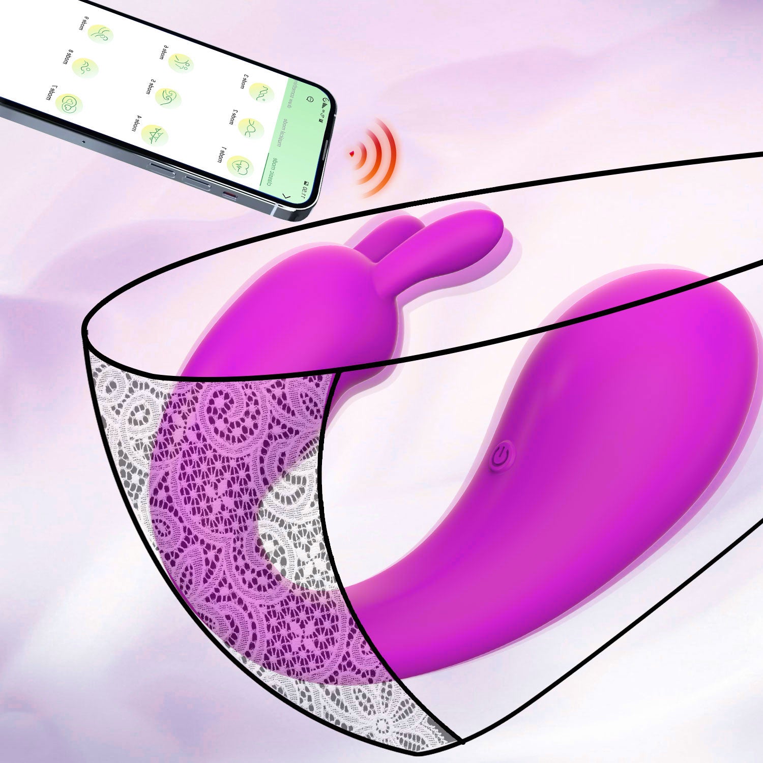 Vibe Đeo Động Cơ Đôi App Xa 9 Chế Độ Siêu Thỏa Mãn