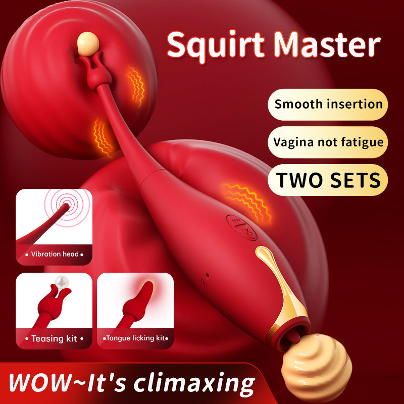 Pinpoint Pen Rung G-spot Liếm Cặp Đôi Siêu Nhỏ