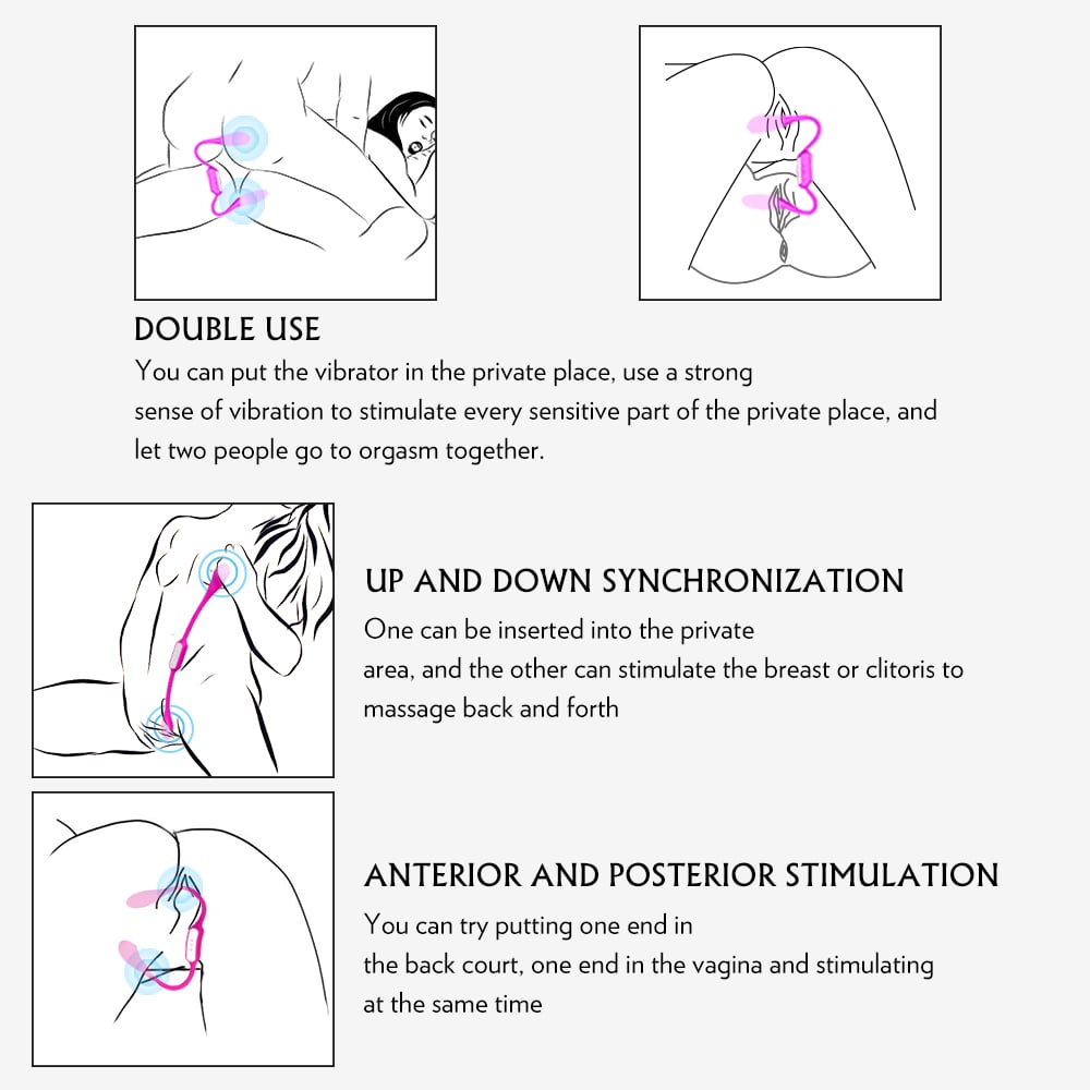 Double Head Vibrator Remote Linh Hoạt Đôi Đỉnh