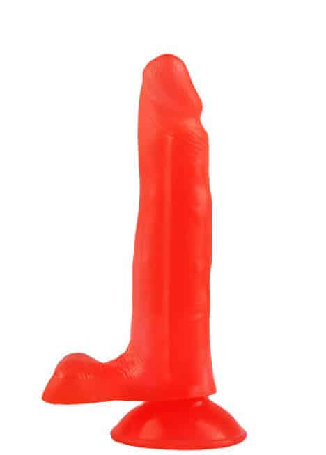 Dildo Jaga-Jaga 6 Đỏ 17.5cm Mút Mạnh