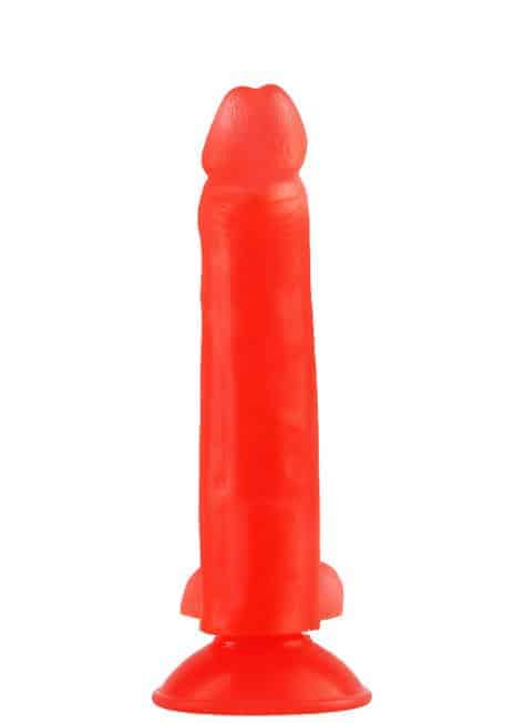 Dildo Jaga-Jaga 6 Đỏ 17.5cm Mút Mạnh