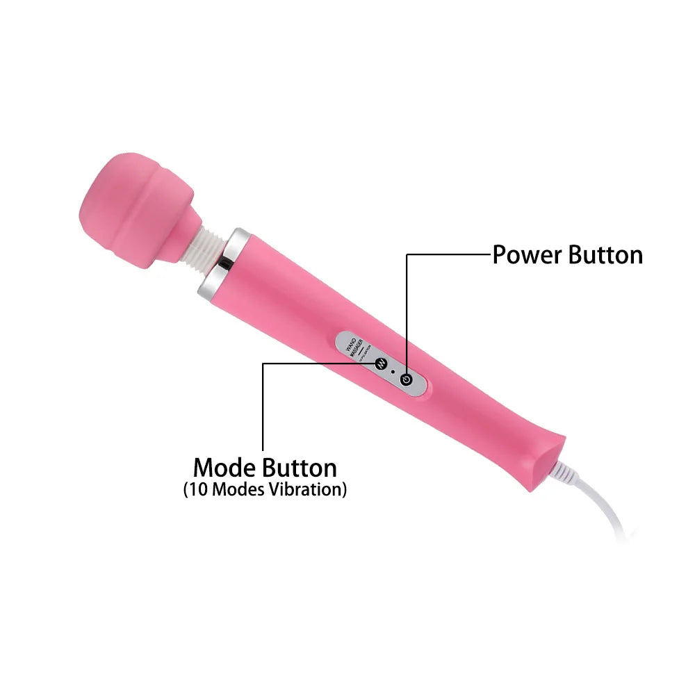 Magic Wand Massager Cao Su Rung Mạnh Đỉnh Cao