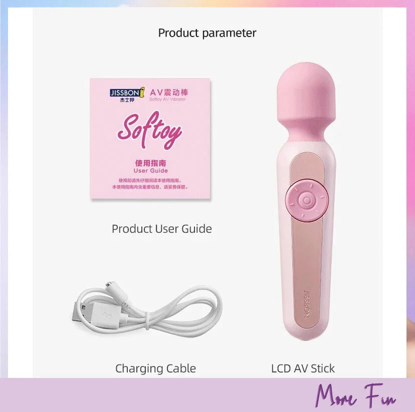 JISSBON Wand Rung LCD Massage Sướng Điên Đảo Màn Hình Thông Minh