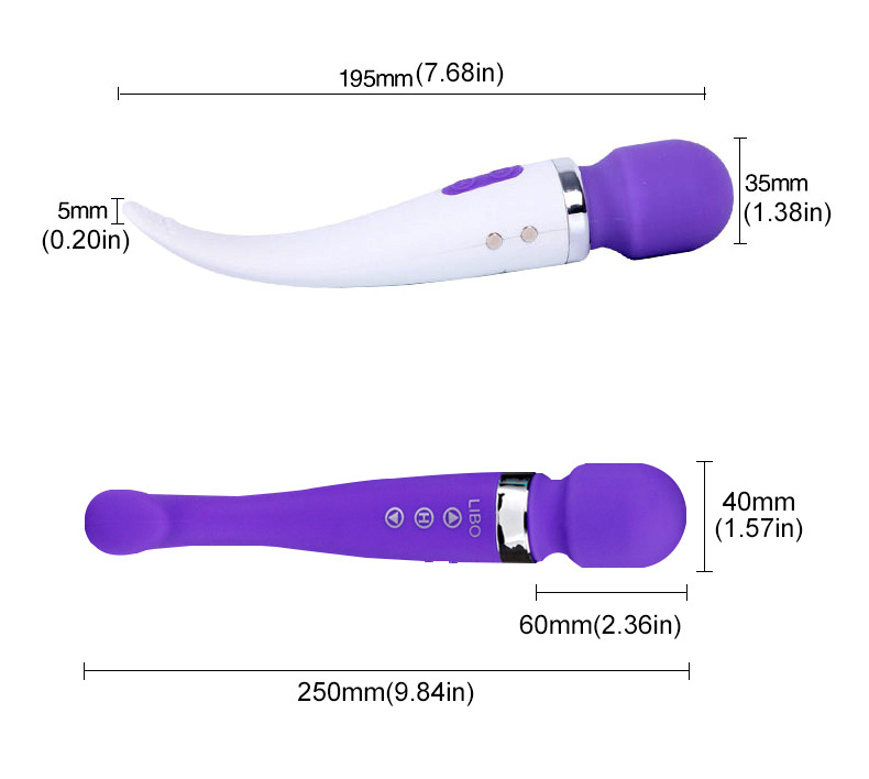 LIBO AV Wand Vibrator Đầu Lớn Đa Tần Số Mạnh