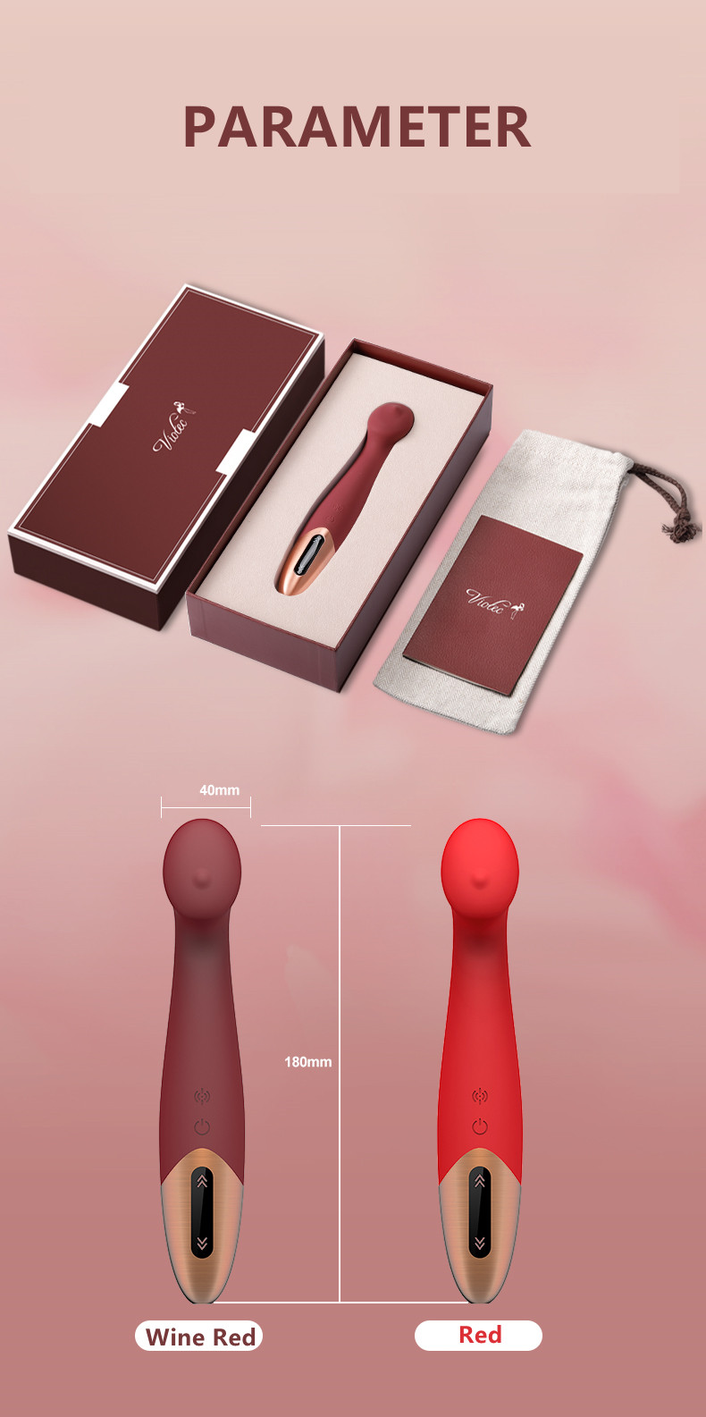 Viotec Tethys G-Spot Vibrator Touch Panel Đa Năng