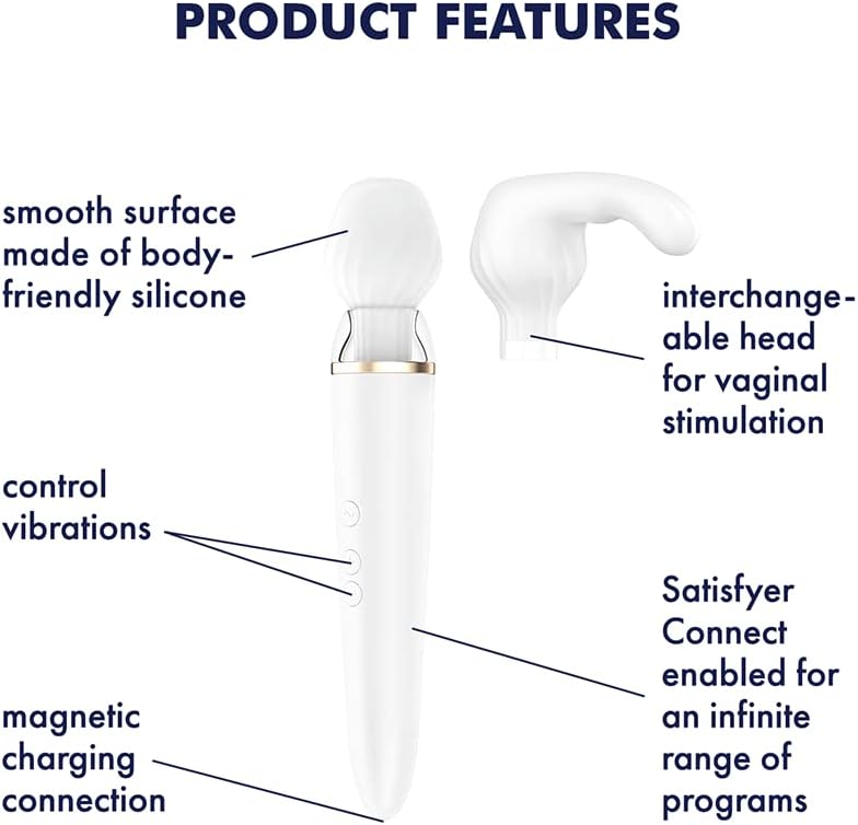 Satisfyer Double Wand-er, Rung Âm Đạo App Kết Nối