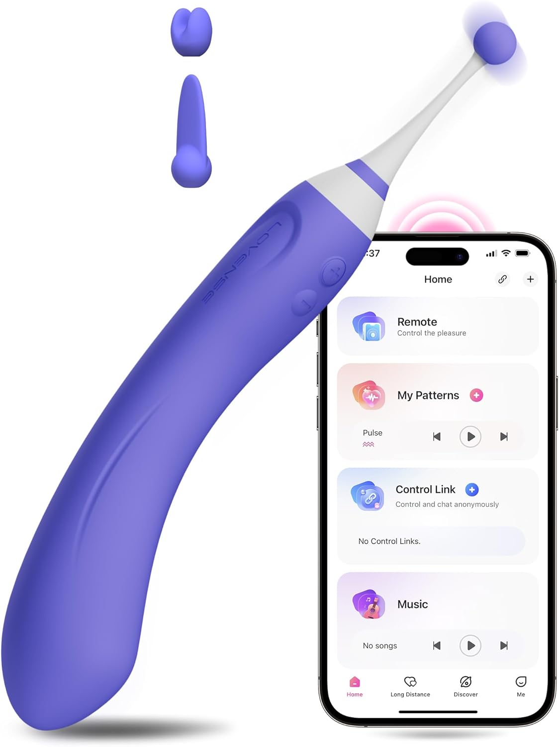 Lovense Hyphy dual-end cao tần clitoris G-spot remote mạnh