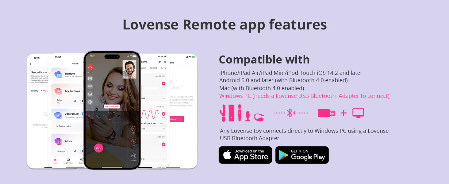 Lovense Hyphy Dual-End Cao Tần G-Spot Clit Remote Mạnh