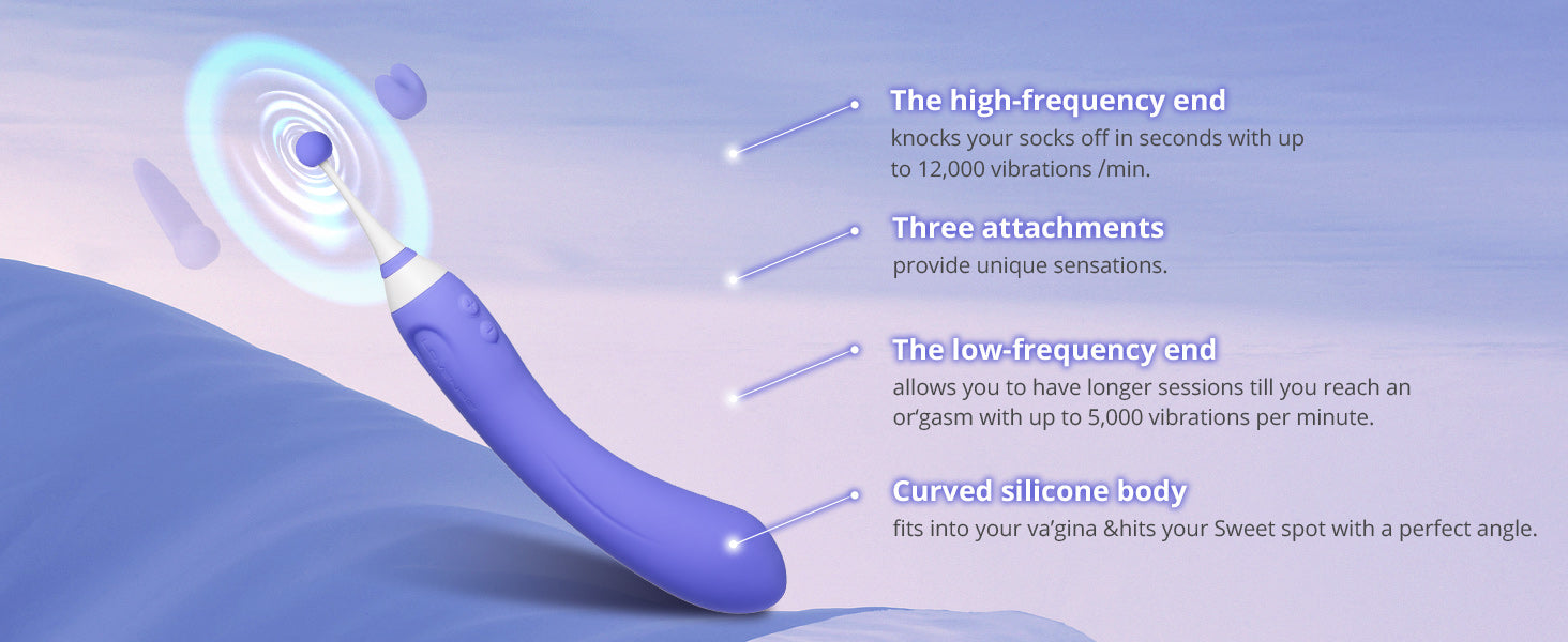 Lovense Hyphy Dual-End Cao Tần G-Spot Clit Remote Mạnh