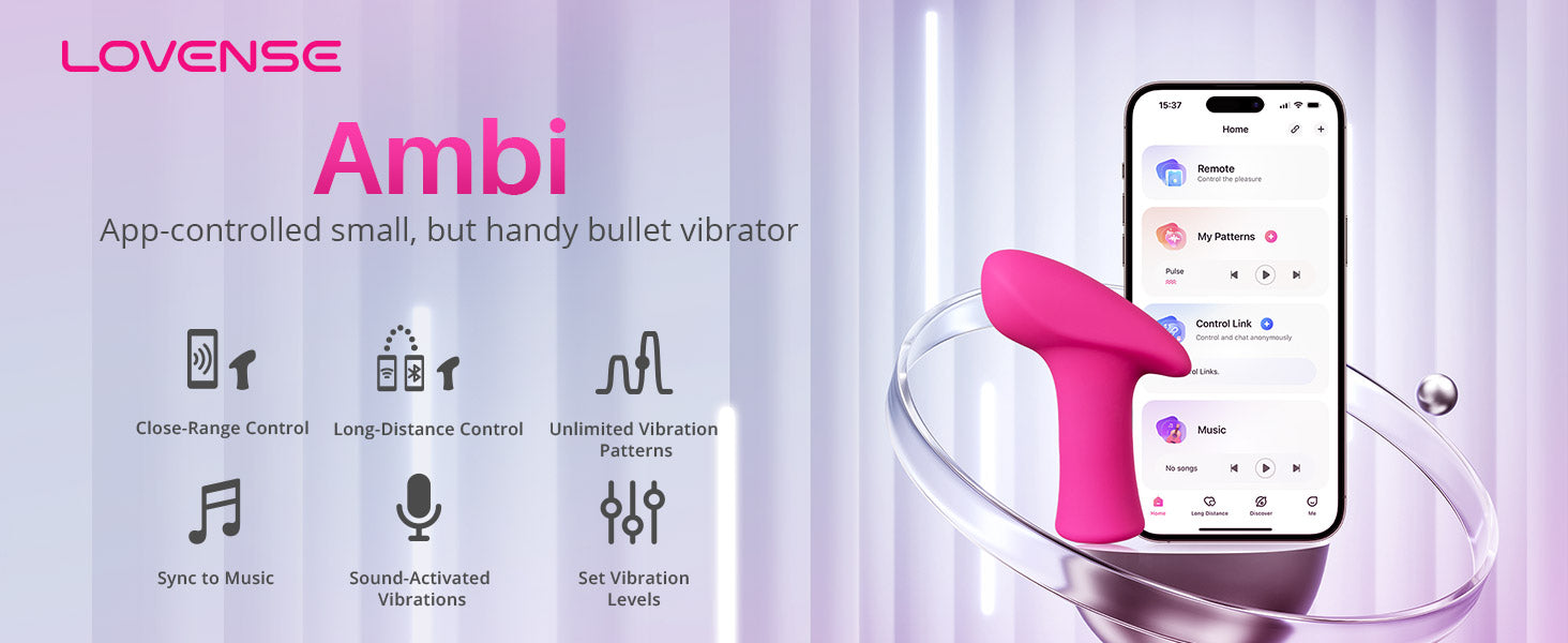 Lovense Ambi Mini Rung Bluetooth Nhỏ Xinh Kín Đáo Sướng