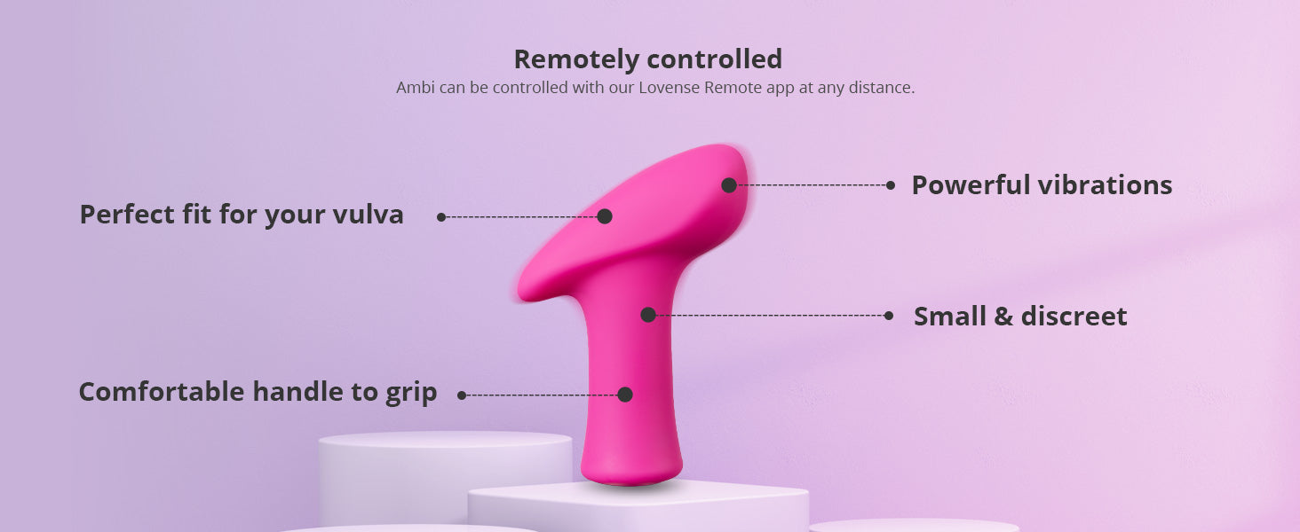 Lovense Ambi Mini Rung Bluetooth Nhỏ Xinh Kín Đáo Sướng