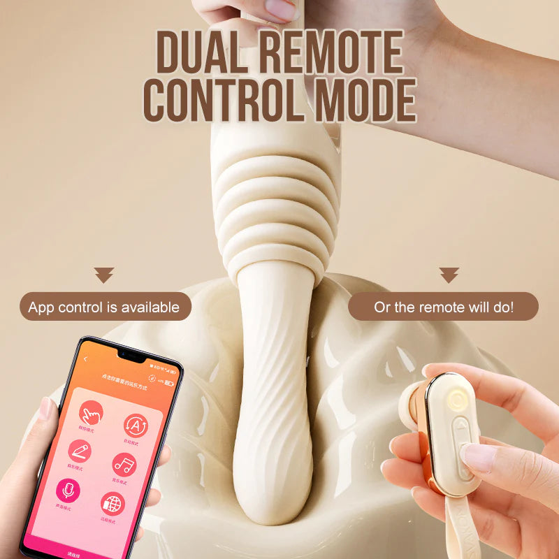 SVAKOM dildo tự động hút app sưởi ấm