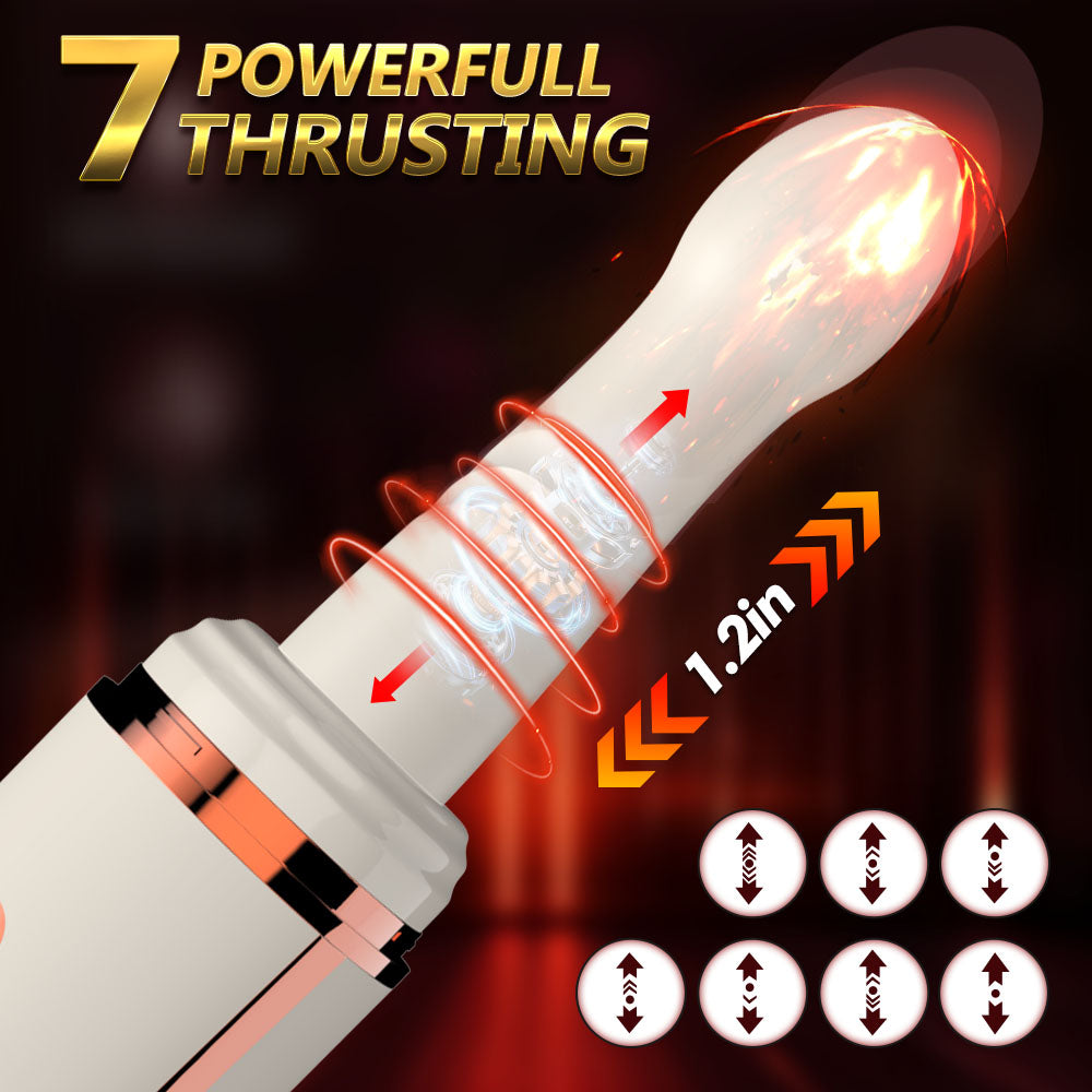 Máy Sex Gun Dildo Rung Đẩy Silicone Mạnh Thực Tế Đỉnh Cao