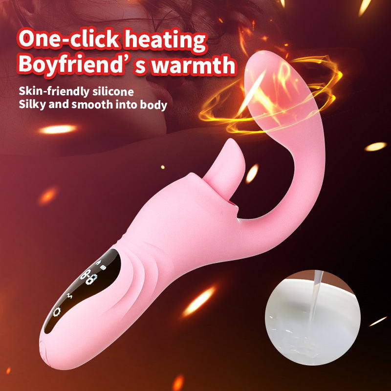 Yeain lưỡi ngọt cong G-spot sưởi rung 9 chế độ nữ thần