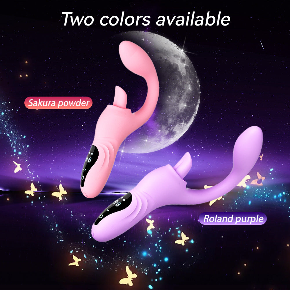 Yeain Lưỡi Ngọt Cong G-Spot Rung 9 Chế Độ Nữ Thần Rên Rỉ