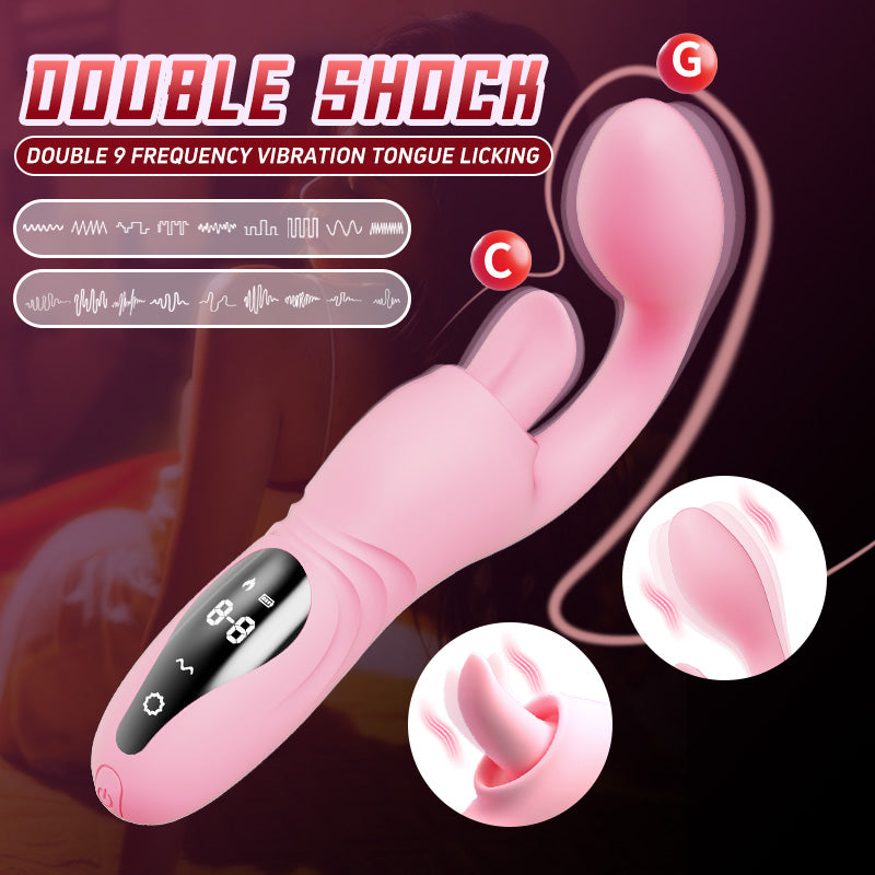 Yeain Lưỡi Ngọt Cong G-Spot Rung 9 Chế Độ Nữ Thần Rên Rỉ