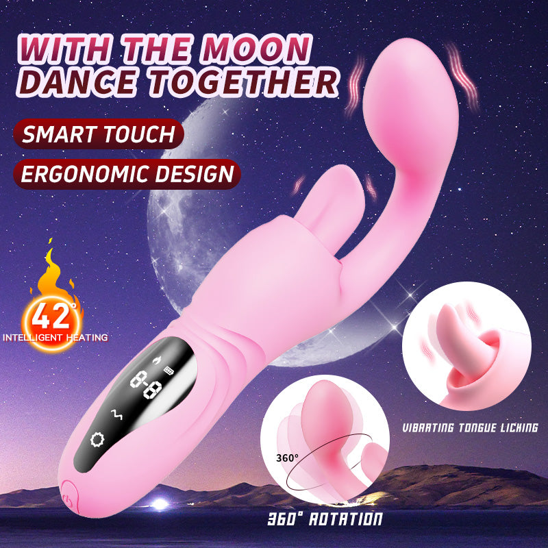 Yeain Lưỡi Ngọt Cong G-Spot Rung 9 Chế Độ Nữ Thần Rên Rỉ