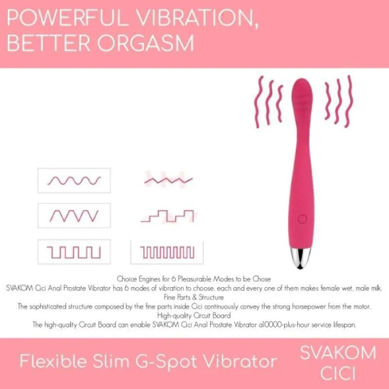 Svakom CiCi Vibe G-Spot Linh Hoạt Đa Năng Xuất Sắc