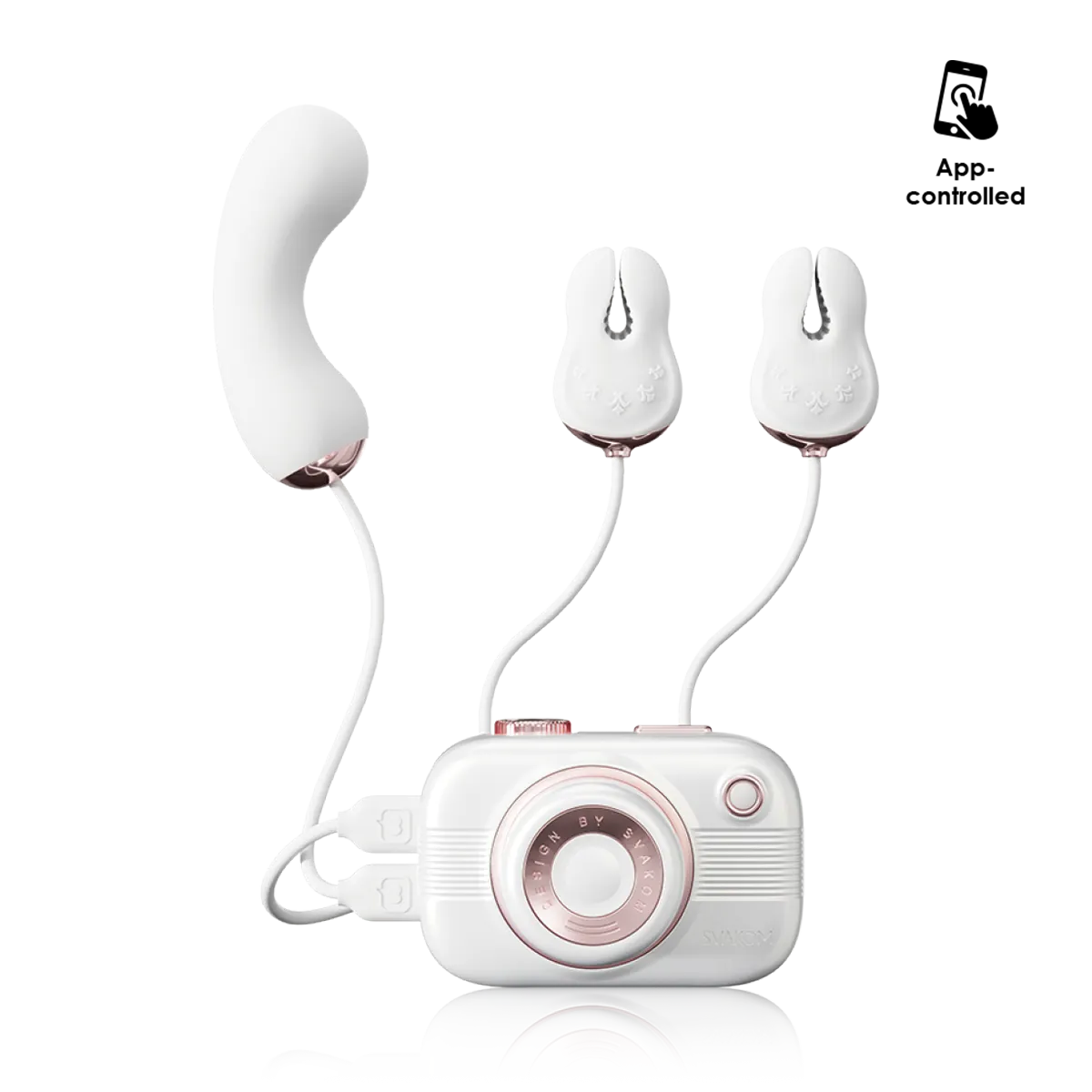 SVAKOM Camera Suck Breast Clamp APP 3in1 Điên Rồ