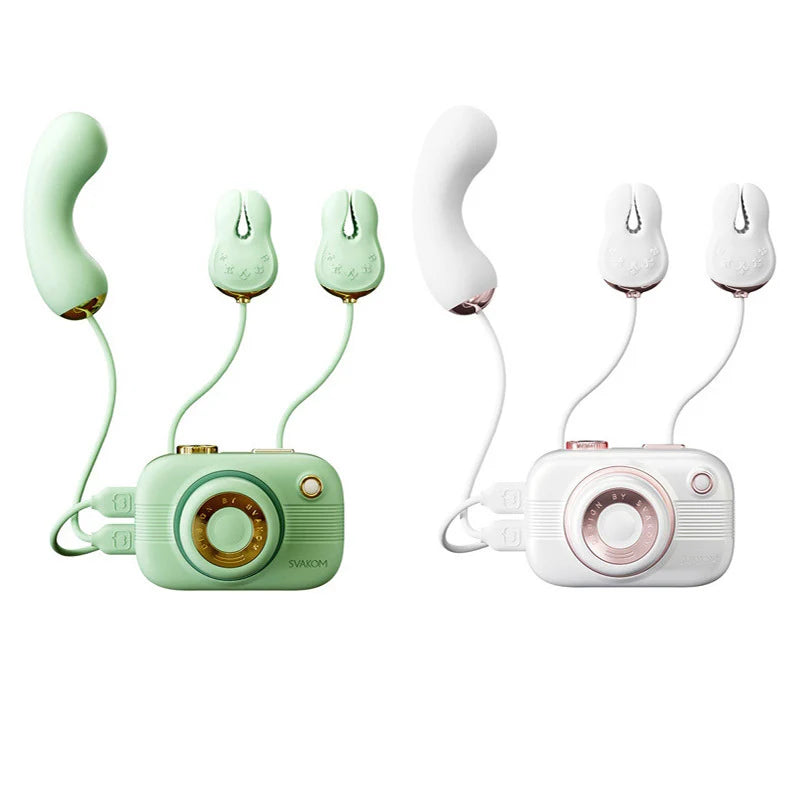 SVAKOM Breast Clamp Suck APP 3in1 Camera Điên Cuồng