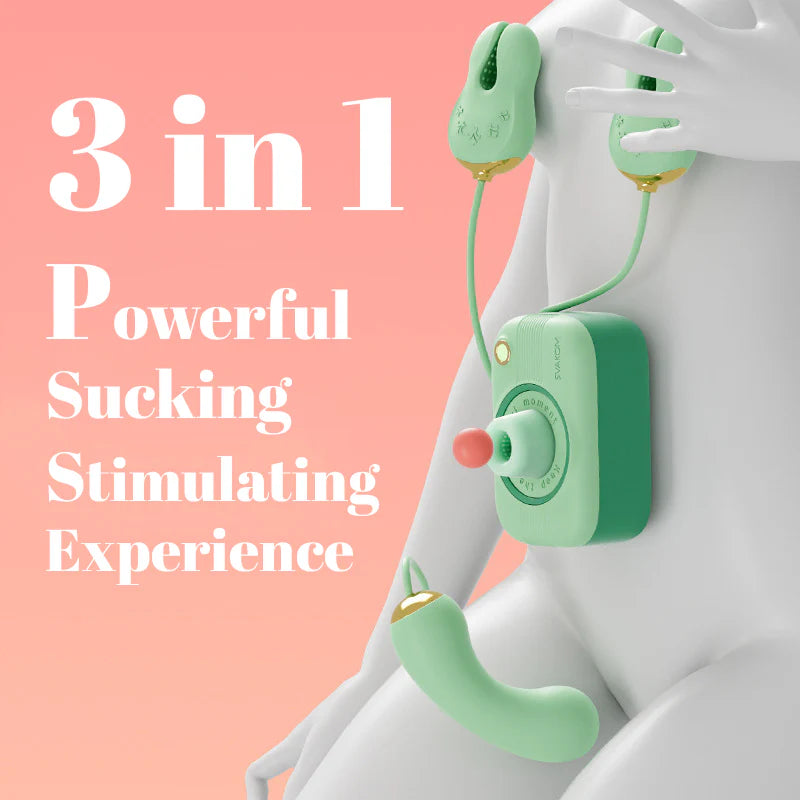 SVAKOM Camera Suck Breast Clamp APP 3in1 Điên Rồ