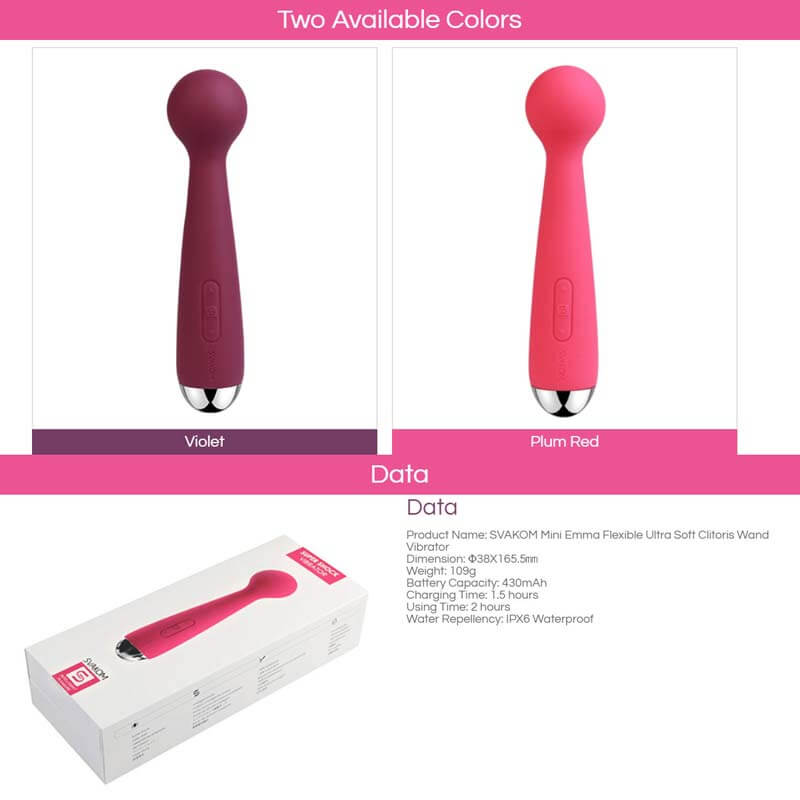 Svakom Mini Emma Đầu Mềm Linh Hoạt Kích Clit Svakom Mini Emma Đầu Mềm Linh Hoạt Kích Clit