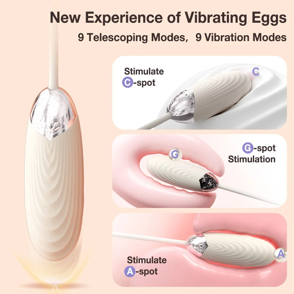 SVAKOM ARAVINDA app thrust G-spot egg trắng IPX7 tắm sướng