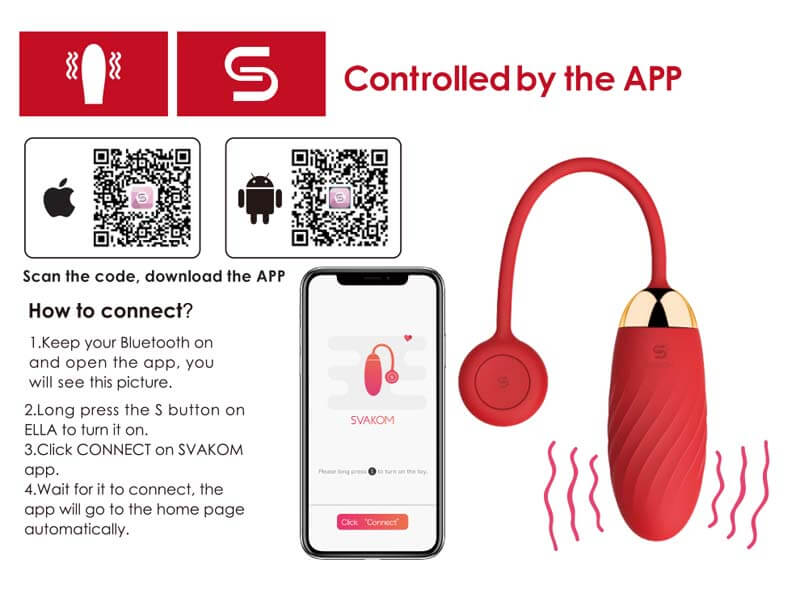Svakom Ella Trứng Rung App Bluetooth Âm Đạo[dochoius] 